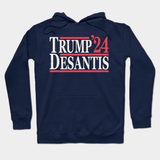 Vintage Donald Trump Ron DeSantis 2024 Hoodie